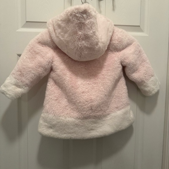 Kids Pink and White Puffer Jacket - Picture 5 of 14